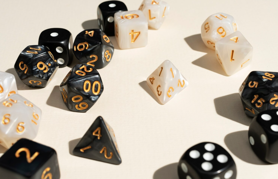 a pic of dices for playing sic bo