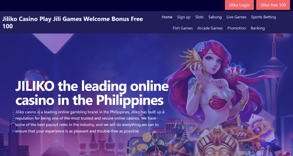 an online casino named Jiliko that offers 10 pesos minimum deposit